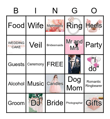 Lindsey is Getting Married Bingo Card