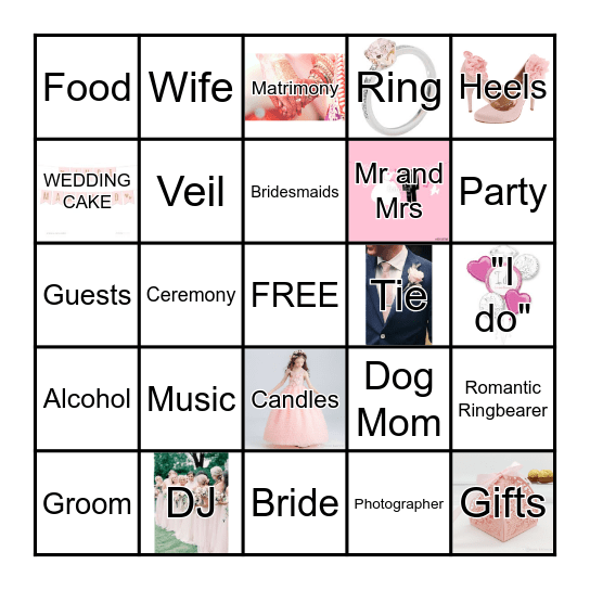 CORAL'S BRIDAL SHOWER Bingo Card