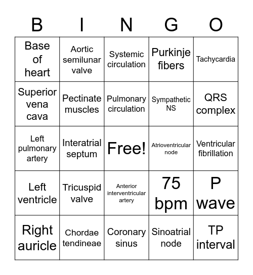 Dunston 142 Heart Rappahannock Community College Bingo Card