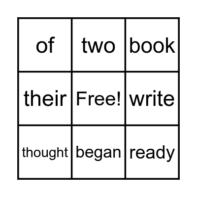 Module 5 Week 3 High Frequency Bingo Card