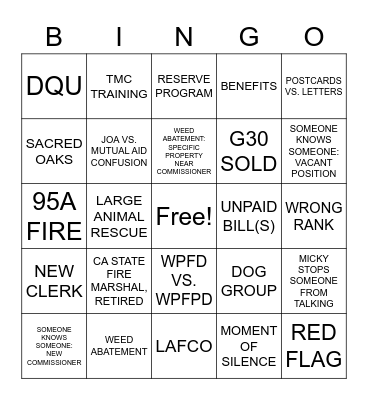 OPERATION EVENING LIGHT Bingo Card