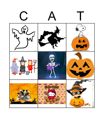 Halloween Bingo Card