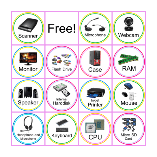 Bingo อุปกรณ์คอมพิวเตอร์ Bingo Card