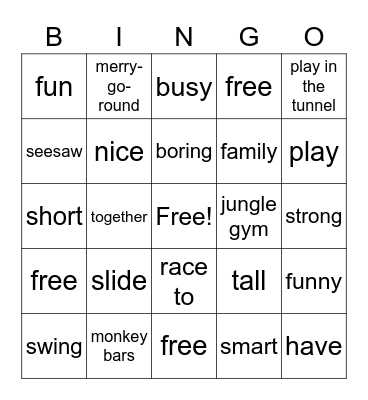 Unit 10-11 Bingo Card