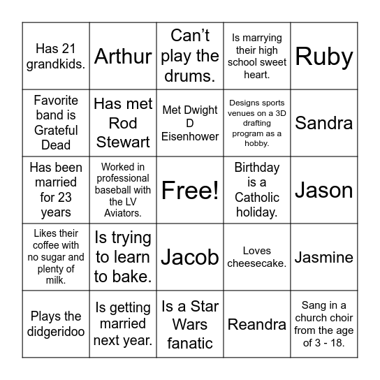 Bingo Card