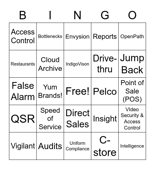 Envysion BINGO Card