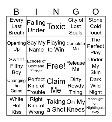 September Bingo-A-Thon Bingo Card