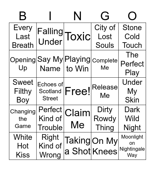 September Bingo-A-Thon Bingo Card