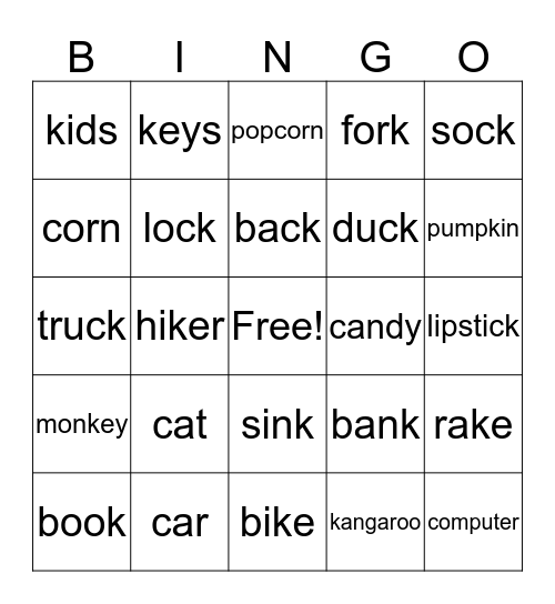 K Sound Bingo! Bingo Card