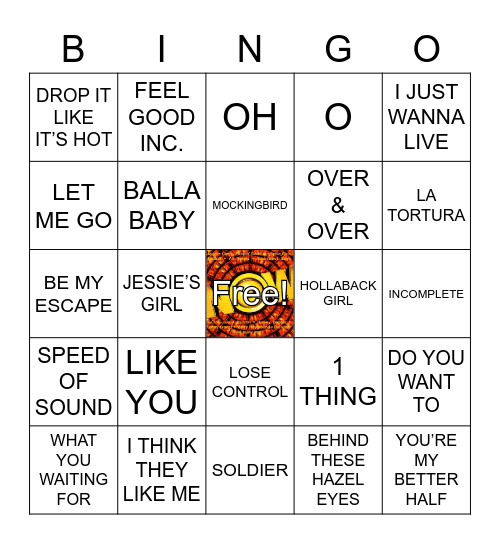 NOW CD 18, 19, & 20 Bingo Card