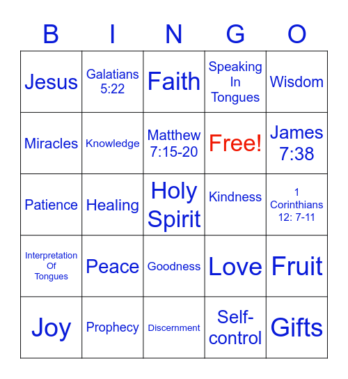 Vacation Bible School 2022 Bingo Card