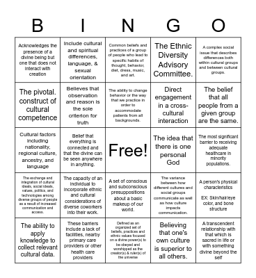 KUTZ CH 16 Bingo Card