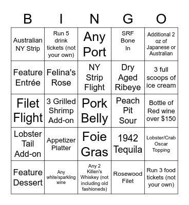 KEEP YOUR RECEIPTS Bingo Card