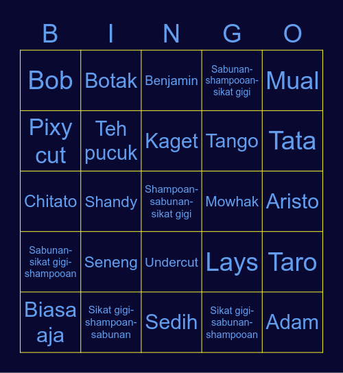 Puya Bright Bingo Card