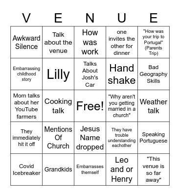 The Mothers Meet Bingo Card