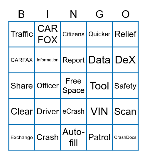 DeX SR Bingo Card