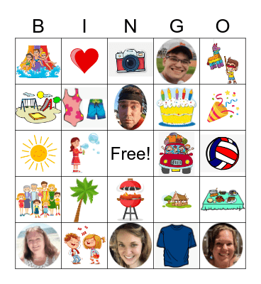 Jackson Family Reunion! Bingo Card