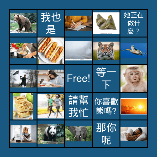 Final Review! Bingo Card