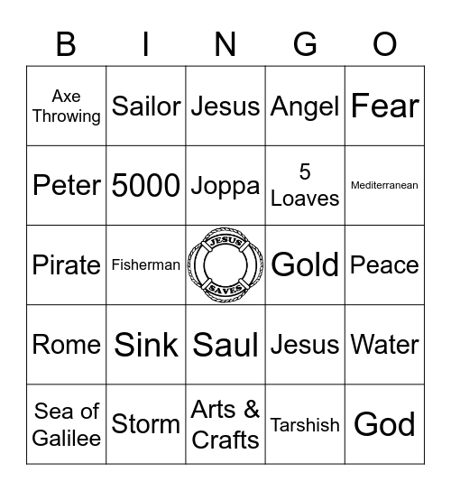 Sink or Swim Bingo Card