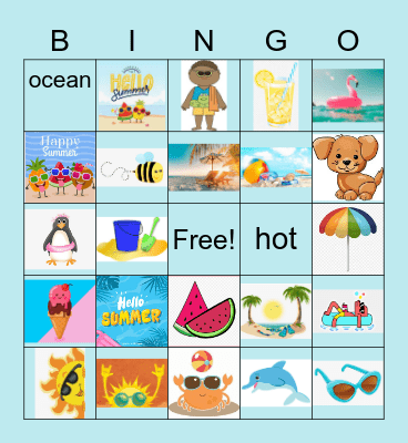 Summer 4D Bingo Card