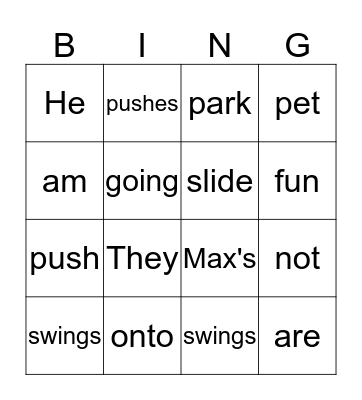 The Big Horse Bingo Card