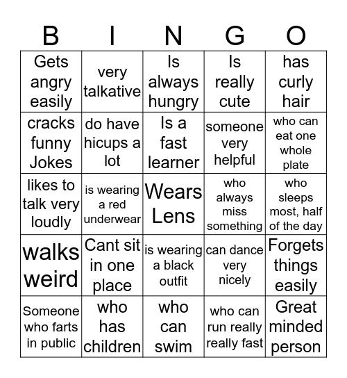 Bingo game for Hotel Relax Inn front office staffs Bingo Card