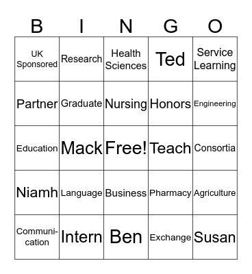 CI BINGO! Bingo Card