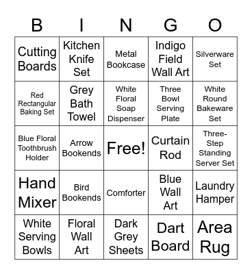 GIFT BINGO Card