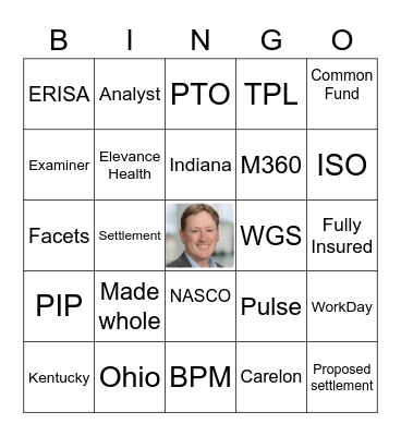 Subrogation Professional Day 2022 Bingo Card