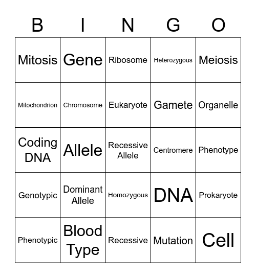 WOW Bingo Card