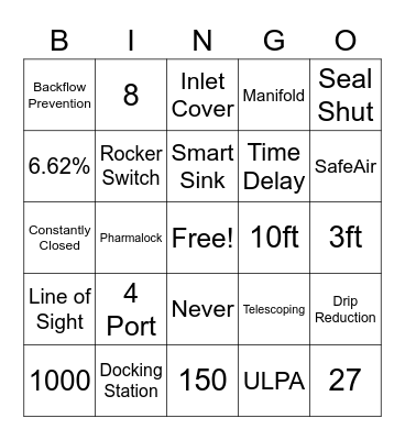 Bingo to Safety! Bingo Card