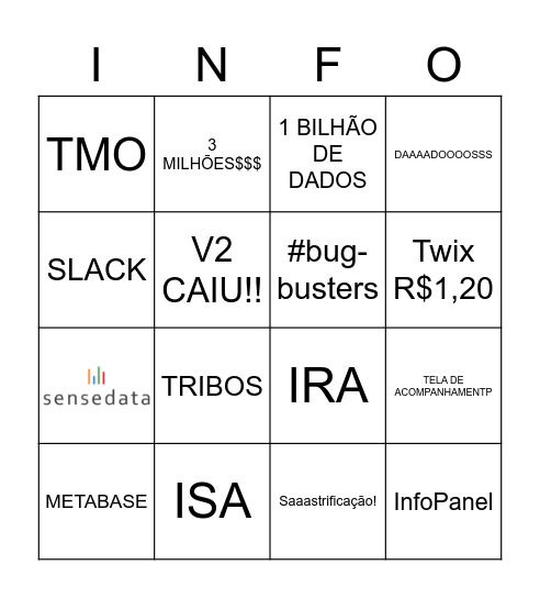 ARRAIÁ INFOPRIE Bingo Card