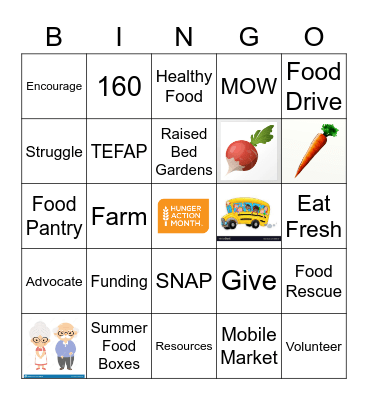 CCFB Bingo Card