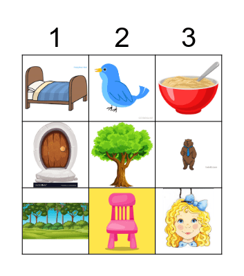 GOLDILOCKS AND THE THREE BEARS Bingo Card