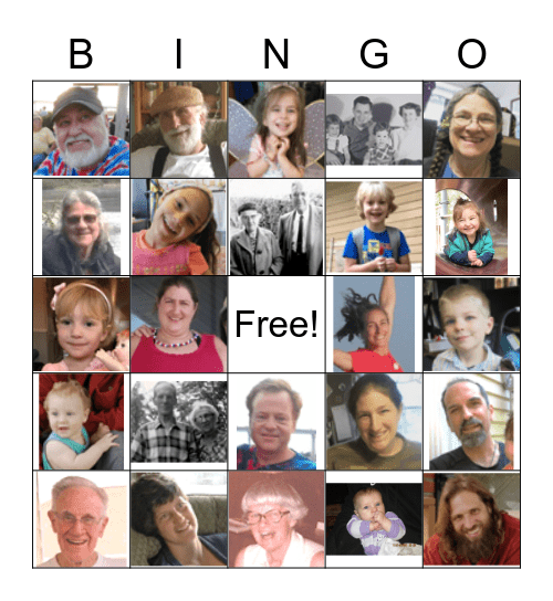 Heidtmann Family Bingo Card