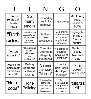Smooth Brain Bingo Card