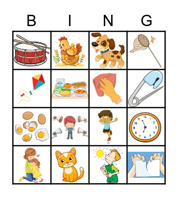 Phonics 1 Bingo Card