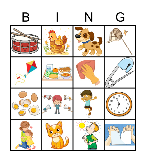 Phonics 1 Bingo Card