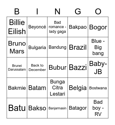 Alyanara Cassoephine Bingo Card