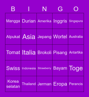 Milik Freya Bingo Card