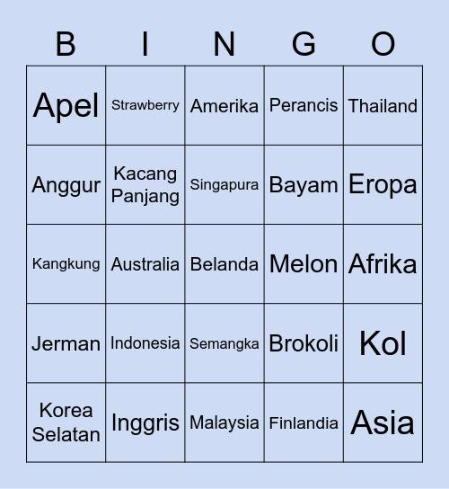 bibingo Card