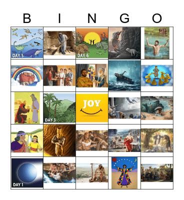 Finding Joy Bingo Card