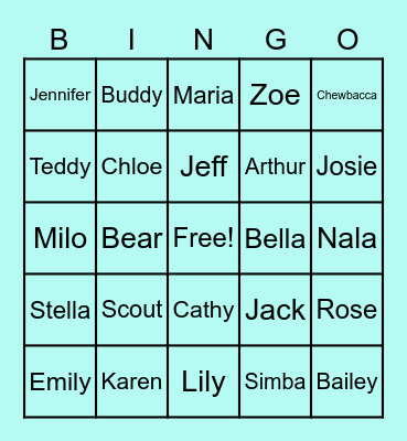 DE Bingo Card