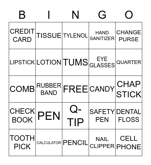 POCKET BOOK Bingo Card