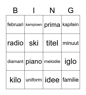 i of ie? Bingo Card