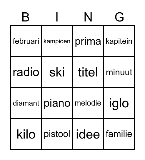 i of ie? Bingo Card