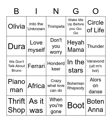 Zomerbingo 2022 Bingo Card