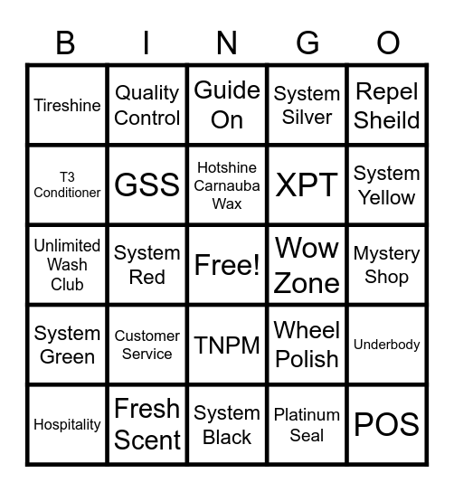 MJ Bingo Card