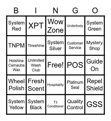 Toni Bingo Card