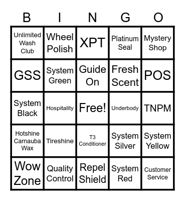 Ashley Bingo Card